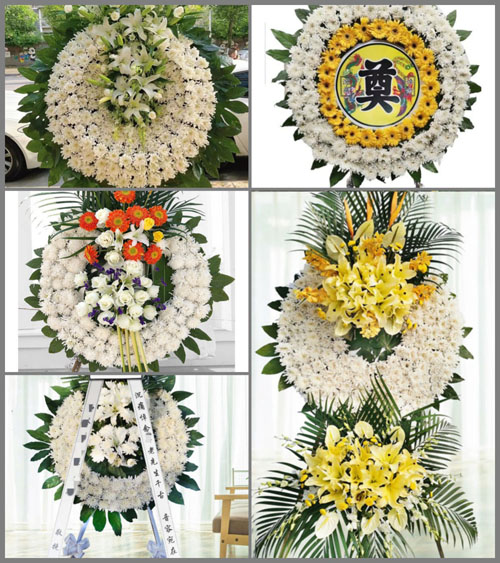 湖北咸宁市赤壁市中伙铺镇花圈速递