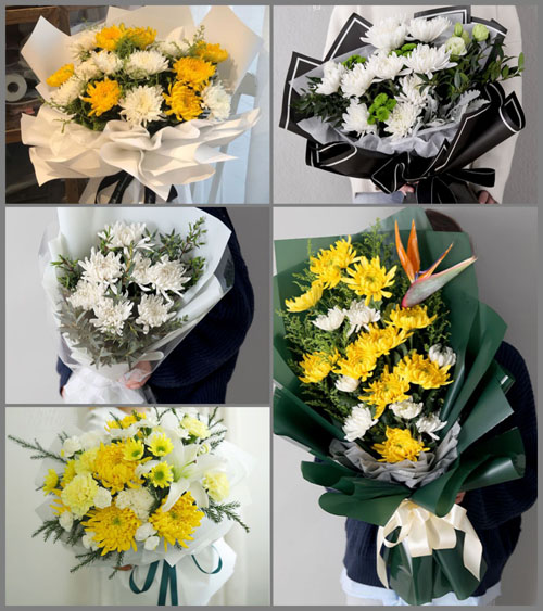 湖北咸宁市赤壁市中伙铺镇白事花束代送